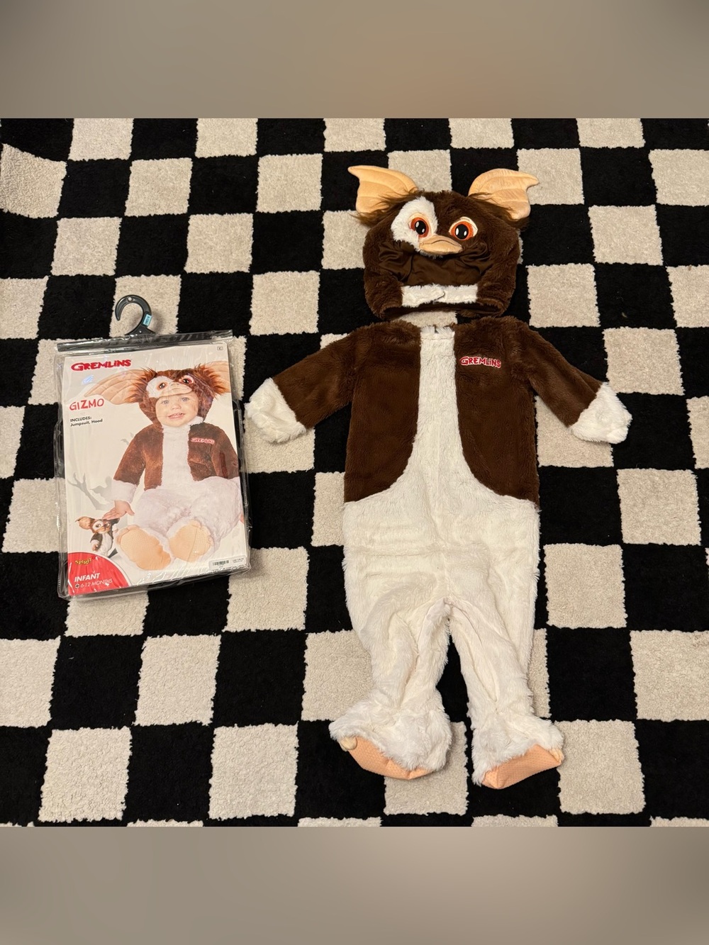 Spirit Halloween Baby Gremlins Gizmo Costume Infant Size 6-12 Months